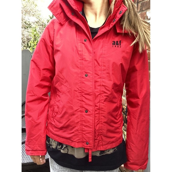 abercrombie kids Other - Abercrombie Boy Youth Jacket The A&F all-season weather warrior  Sz XL red Hood